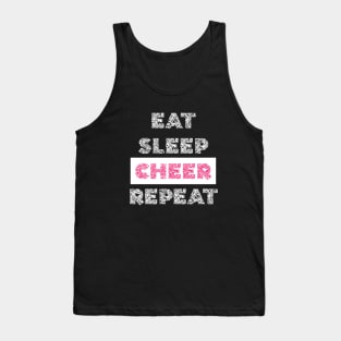 eat sleep cheer repeat Tank Top